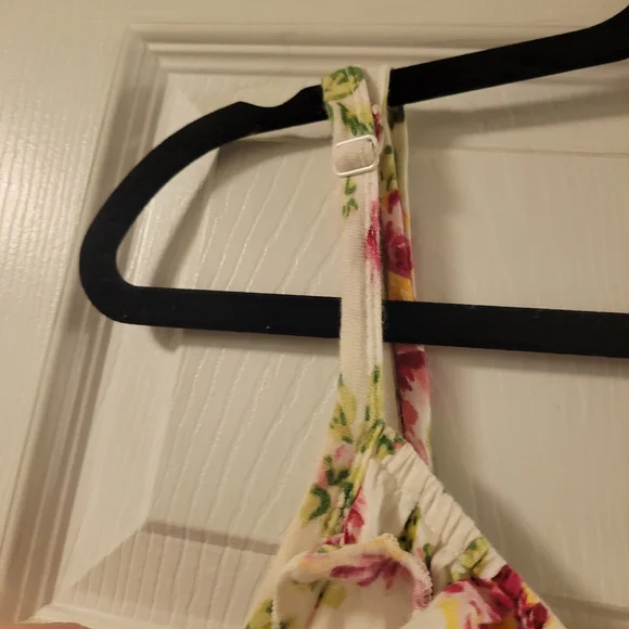 Torrid Pink and Green Floral Smocked Dress - Picture 4 of 7